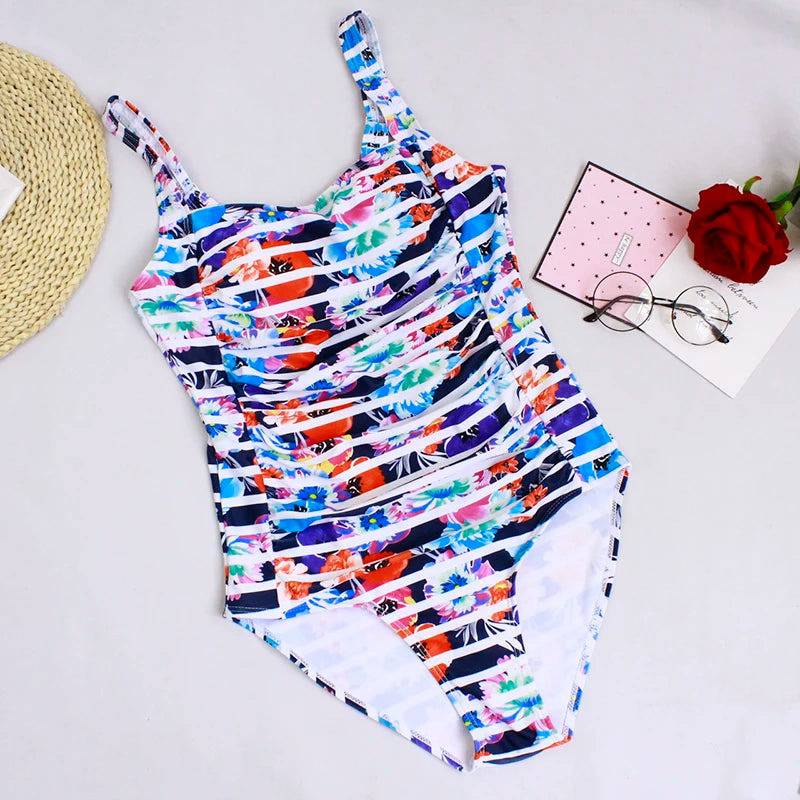 
                  
                    Sexy Plus Size Swimwear Women 2022 One Piece Swimsuit Black Retro Swimming Wear for Bathing Suits monokini maillot de bain femme
                  
                