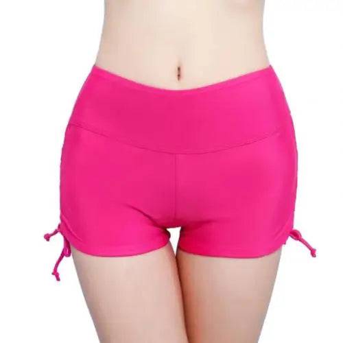 
                  
                    Summer Beach Women Solid Color Bikini Bottom Side Pleated Bandage Swim Shorts
                  
                