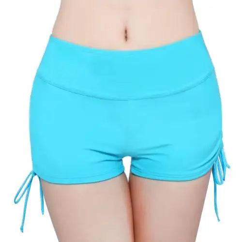 
                  
                    Summer Beach Women Solid Color Bikini Bottom Side Pleated Bandage Swim Shorts
                  
                