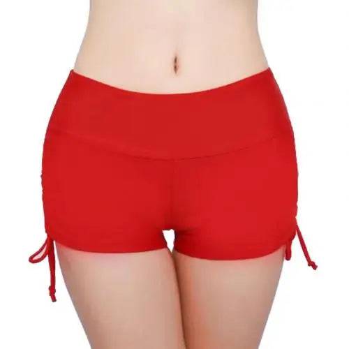 
                  
                    Summer Beach Women Solid Color Bikini Bottom Side Pleated Bandage Swim Shorts
                  
                