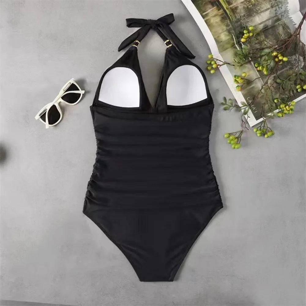 
                  
                    Swimwear 2024 New One Piece Swimsuit Women Push Up Monokini Sexy Halter Beach Surfing Swimming Bathing Suit Women Bodysuit S-XXL
                  
                