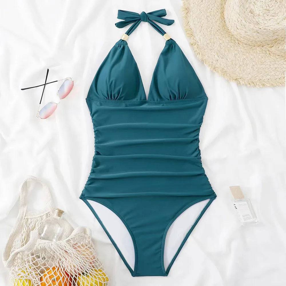 
                  
                    Swimwear 2024 New One Piece Swimsuit Women Push Up Monokini Sexy Halter Beach Surfing Swimming Bathing Suit Women Bodysuit S-XXL
                  
                