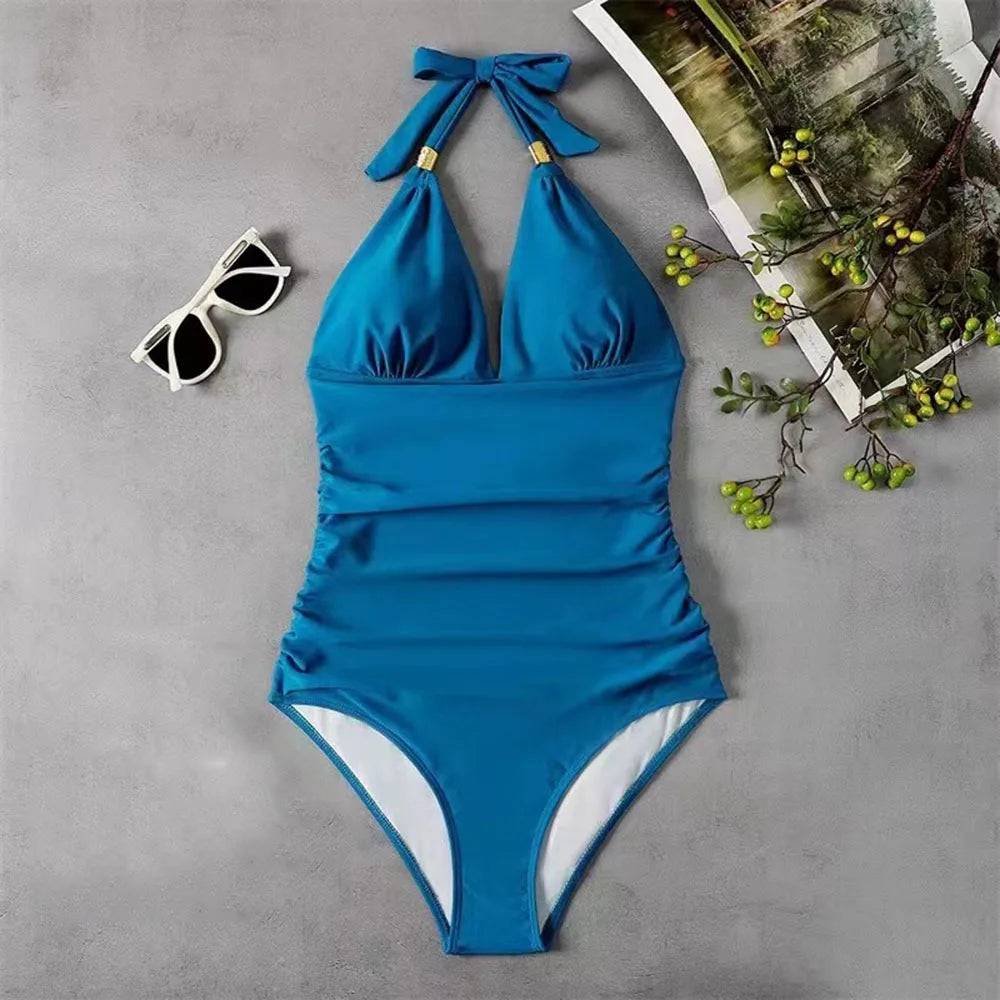 
                  
                    Swimwear 2024 New One Piece Swimsuit Women Push Up Monokini Sexy Halter Beach Surfing Swimming Bathing Suit Women Bodysuit S-XXL
                  
                