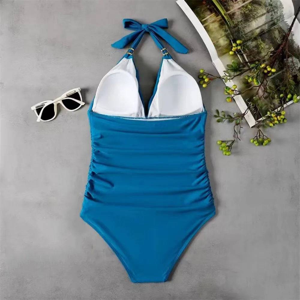 
                  
                    Swimwear 2024 New One Piece Swimsuit Women Push Up Monokini Sexy Halter Beach Surfing Swimming Bathing Suit Women Bodysuit S-XXL
                  
                