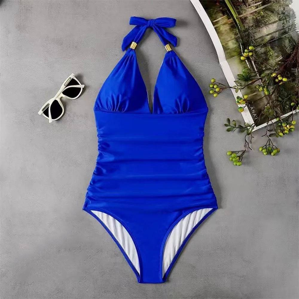 
                  
                    Swimwear 2024 New One Piece Swimsuit Women Push Up Monokini Sexy Halter Beach Surfing Swimming Bathing Suit Women Bodysuit S-XXL
                  
                