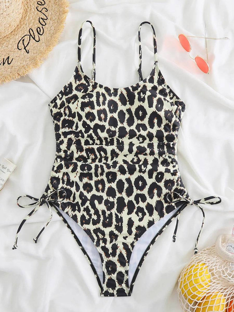 
                  
                    2023 Drawstring Swimwear Women One Piece Swimsuit Solid Plus Bathers Bathing Swim Suit Padded Beachwear Swimming Bodysuit XXL
                  
                