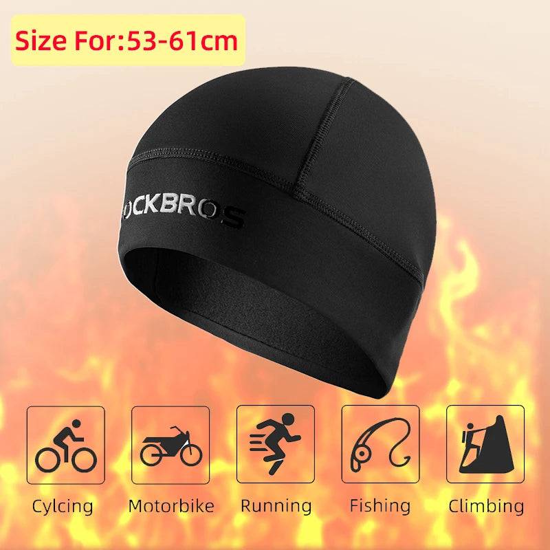 
                  
                    ROCKBROS Winter Cycling Fleece Hats Outdoor Sports Cap Men Winter Warm Head Hat Windproof Skiing Cycling Bicycle Cap Men Hats
                  
                