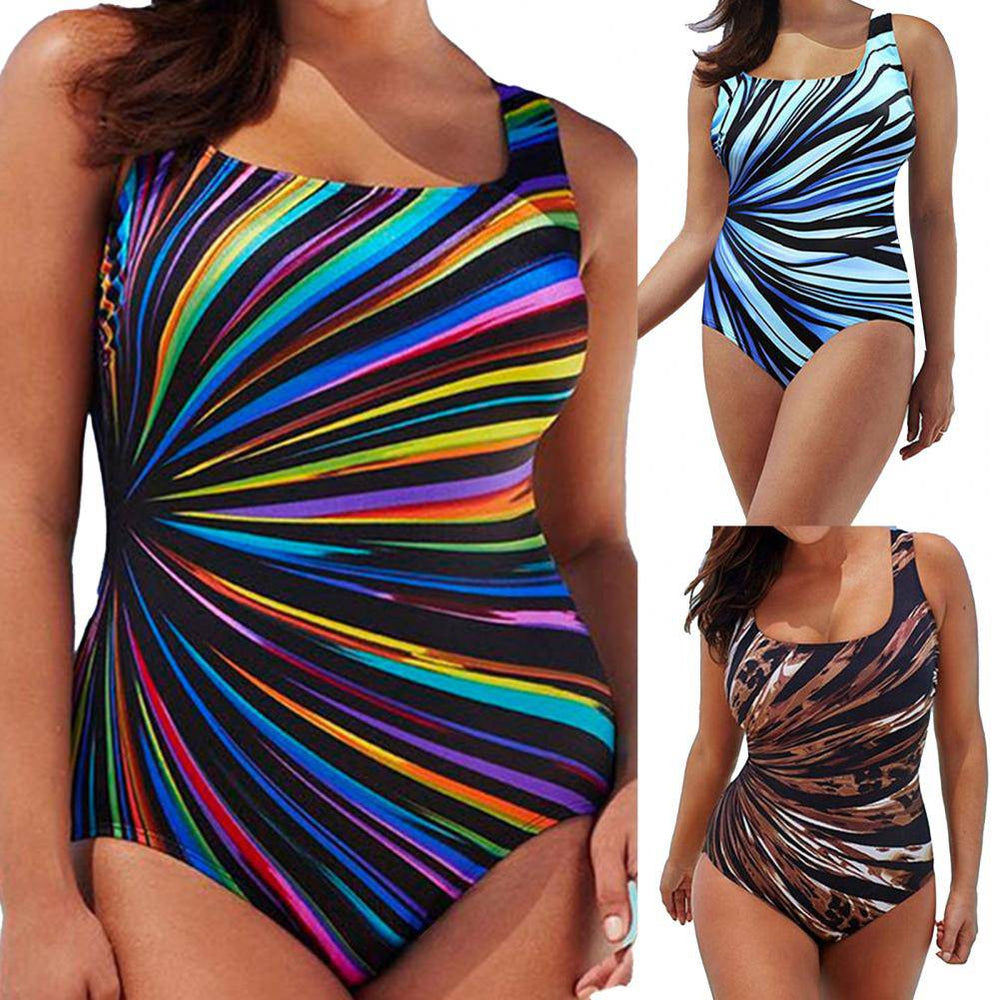 
                  
                    Sexy 5XL Print One Piece Large Swimsuits Closed Plus Size Swimwear Female Bathing Suit For Pool Beach Women's Swimming BodySuits
                  
                