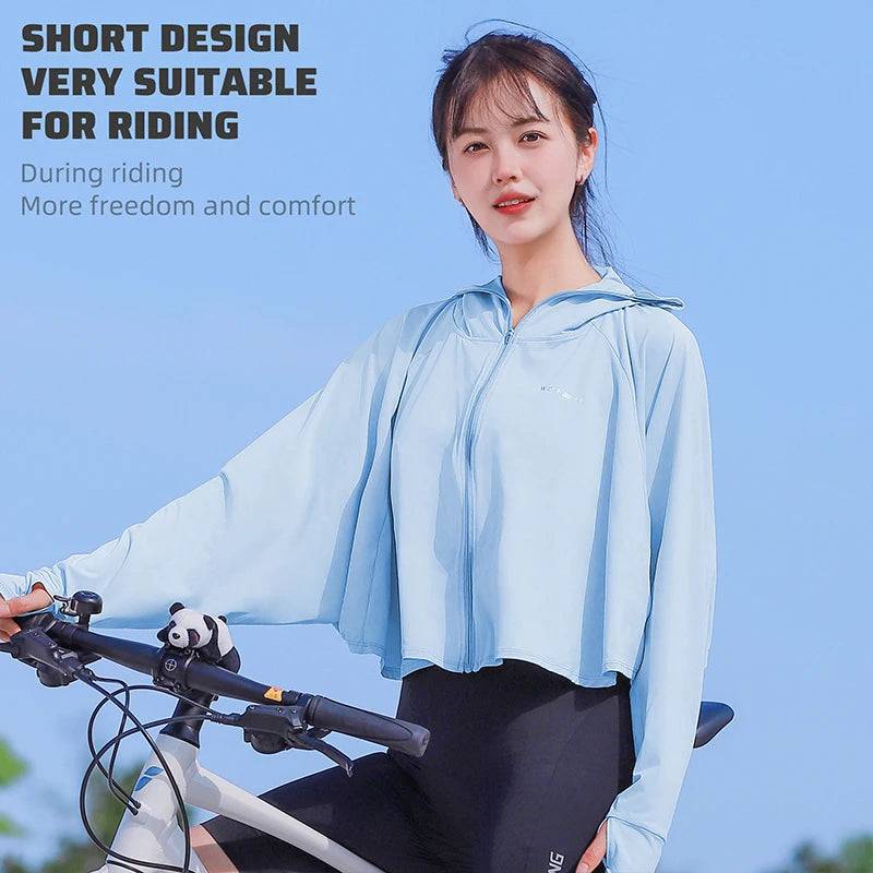 
                  
                    WEST BIKING Sun Protection Cloth Anti-UV Outdoor Jacket Women Summer Cooling Breathable Sport Gear Zipper Buckle Cycling Jacket
                  
                