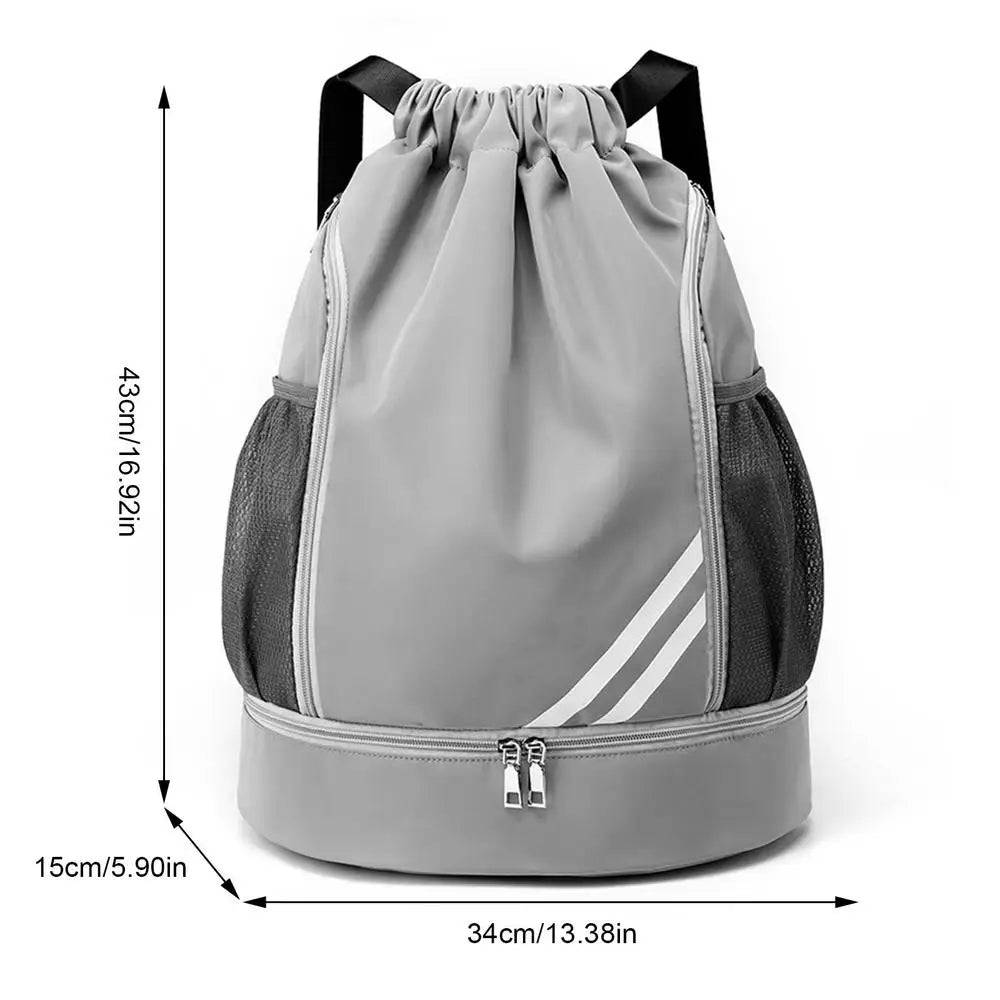 
                  
                    Drawstring Backpack Water Resistant Sports Bag String Backpack Gym Sackpack Mesh Pockets Shoe Compartment Women Men Children
                  
                