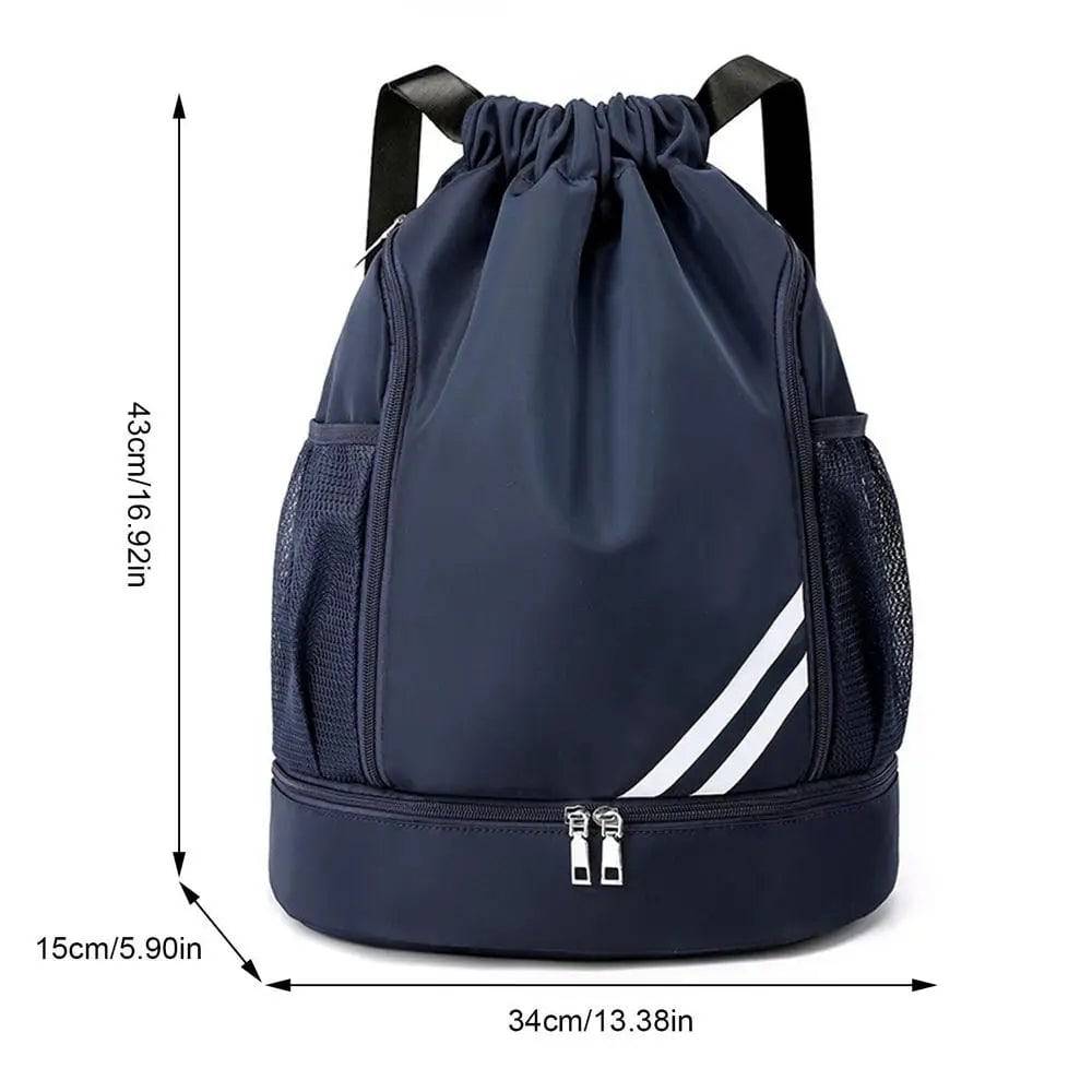 
                  
                    Drawstring Backpack Water Resistant Sports Bag String Backpack Gym Sackpack Mesh Pockets Shoe Compartment Women Men Children
                  
                