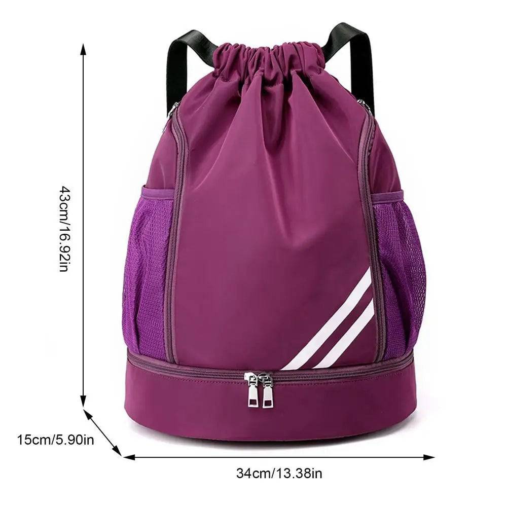 
                  
                    Drawstring Backpack Water Resistant Sports Bag String Backpack Gym Sackpack Mesh Pockets Shoe Compartment Women Men Children
                  
                