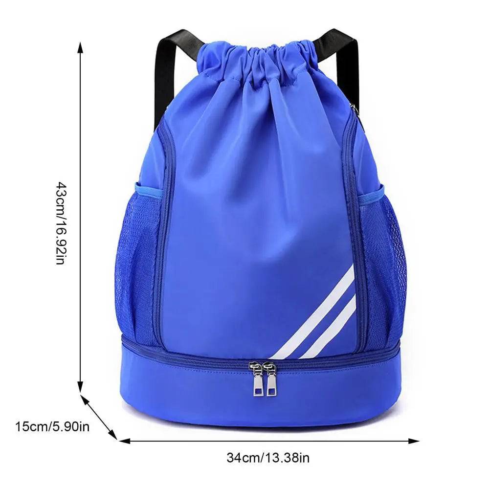 
                  
                    Drawstring Backpack Water Resistant Sports Bag String Backpack Gym Sackpack Mesh Pockets Shoe Compartment Women Men Children
                  
                