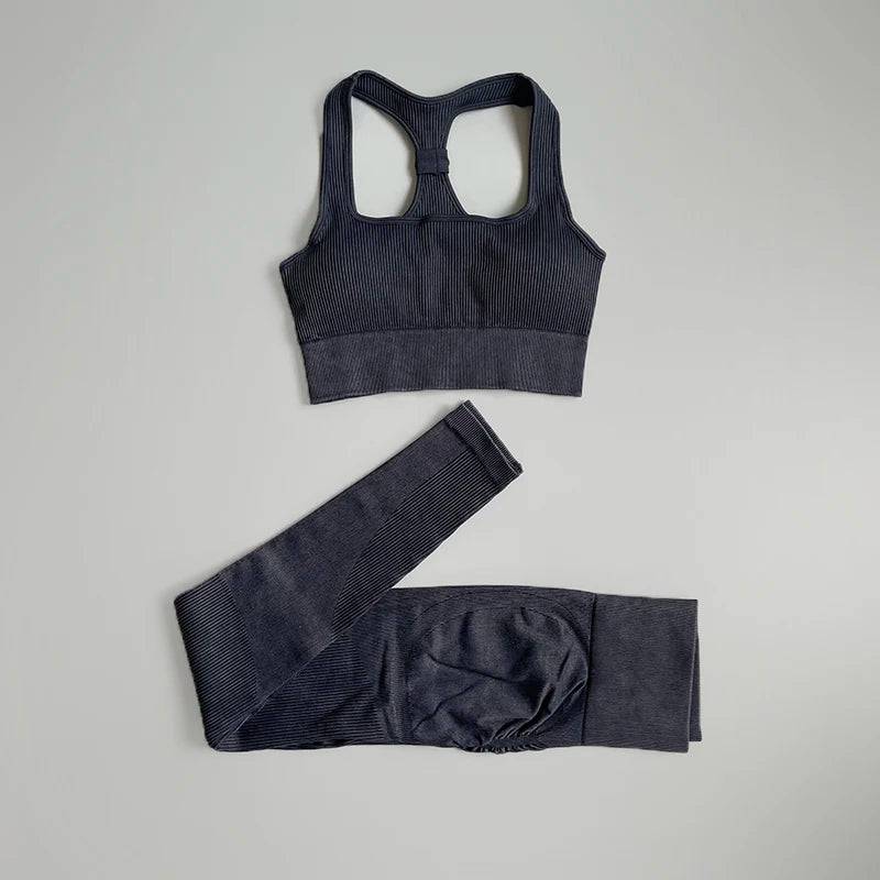 
                  
                    Women Yoga Set Seamless Zipper Sport Gym Set Bra Shirts High Waist Shorts Leggings For Women Suit For Fitness Clothes 2/4Pcs
                  
                