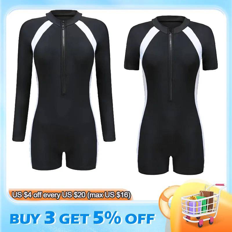 
                  
                    Women Diving Surfing Clothes Anti-scratch Half Sleeve Snorkeling Surfing Swimsuit Quick Drying Breathable Swimming Suit
                  
                