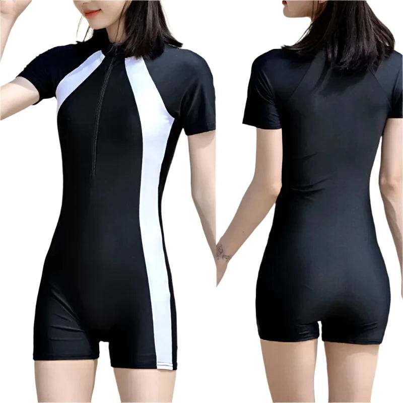 Women Diving Surfing Clothes Anti-scratch Half Sleeve Snorkeling Surfing Swimsuit Quick Drying Breathable Swimming Suit