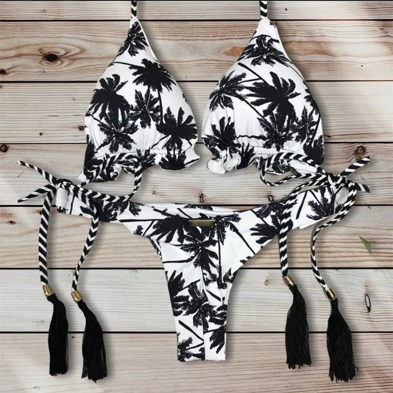 
                  
                    RUOTONGSEPT 2022 New Sport Swimwear Female Push Up Bikinis Sexy Bandage Women Swimsuit Print Two-Piece Bathing Suit Beach Wear
                  
                