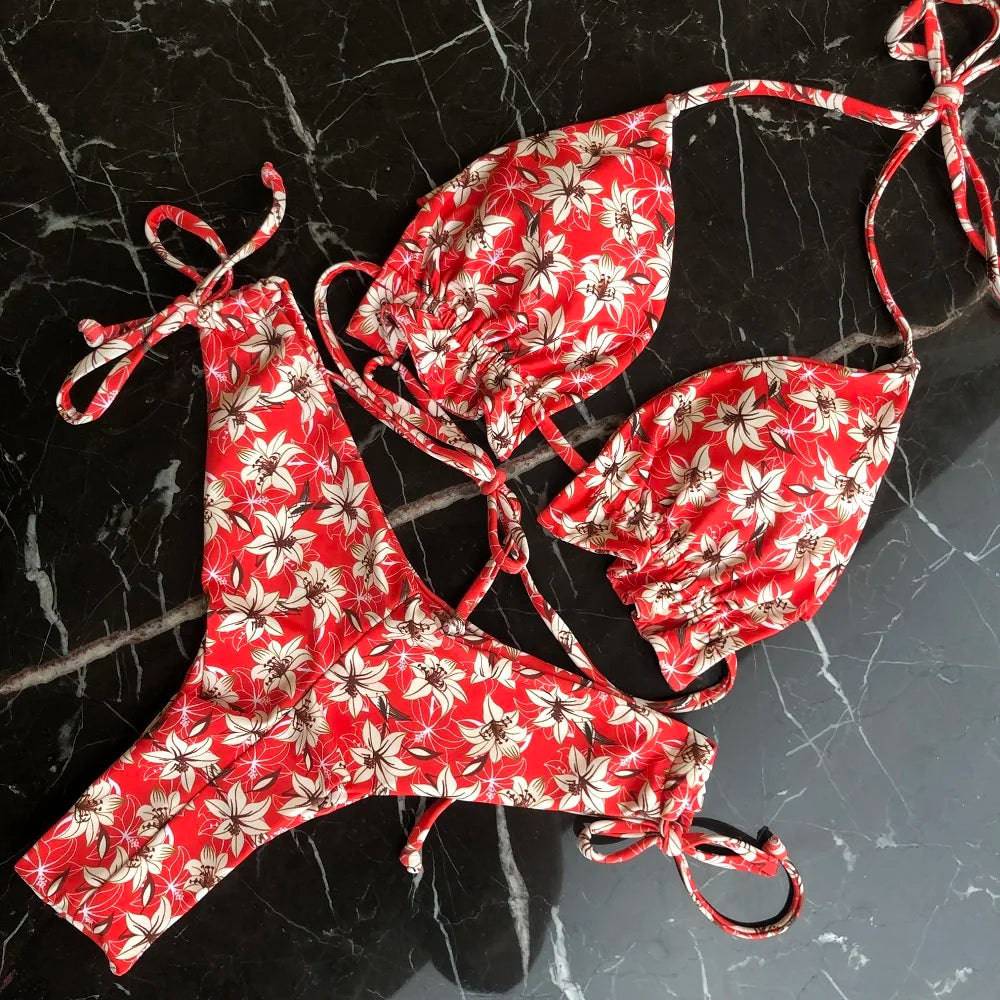 
                  
                    RUOTONGSEPT 2022 New Sport Swimwear Female Push Up Bikinis Sexy Bandage Women Swimsuit Print Two-Piece Bathing Suit Beach Wear
                  
                