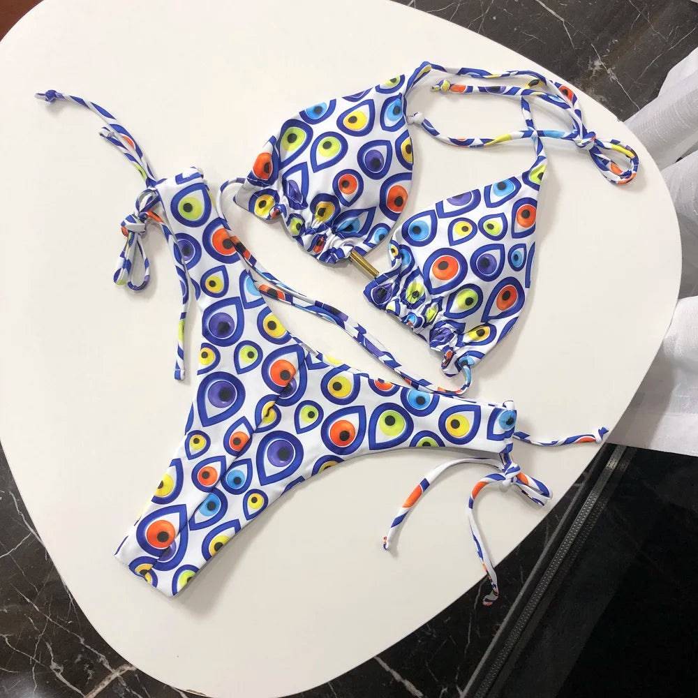 
                  
                    RUOTONGSEPT 2022 New Sport Swimwear Female Push Up Bikinis Sexy Bandage Women Swimsuit Print Two-Piece Bathing Suit Beach Wear
                  
                