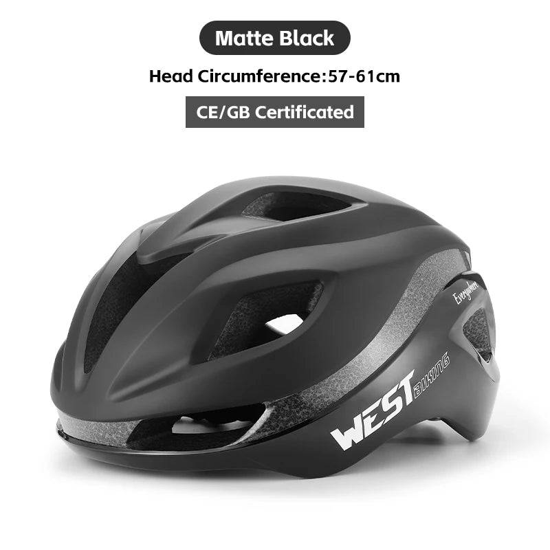 
                  
                    WEST BIKING Lightweight Cycling Aero Helmet Anti-Shock Men Women Bicycle Helmet Integrated Aerodynamic MTB Road Bike Safety Cap
                  
                