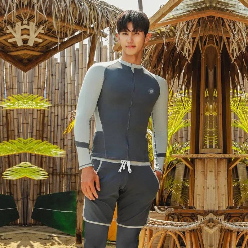 
                  
                    Wisuwore Korean Rash Guard for Couples Swimsuits Women Men Surfing Suit Tankini Rashguard Sports Swimsuit Beachwear 2023
                  
                