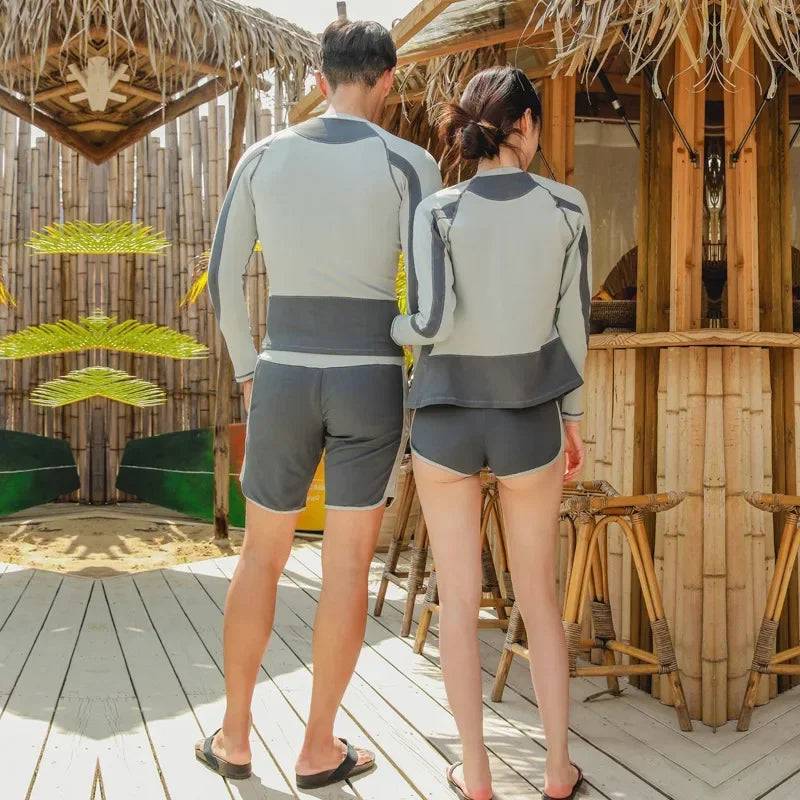 
                  
                    Wisuwore Korean Rash Guard for Couples Swimsuits Women Men Surfing Suit Tankini Rashguard Sports Swimsuit Beachwear 2023
                  
                