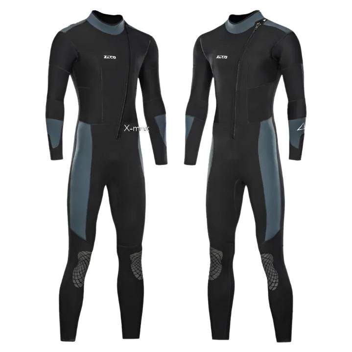 5mm Neoprene Wetsuit One-piece Women Men Long-sleeved Diving Suit Scuba Spearfishing Surfing Warm Swimsuit Equipment