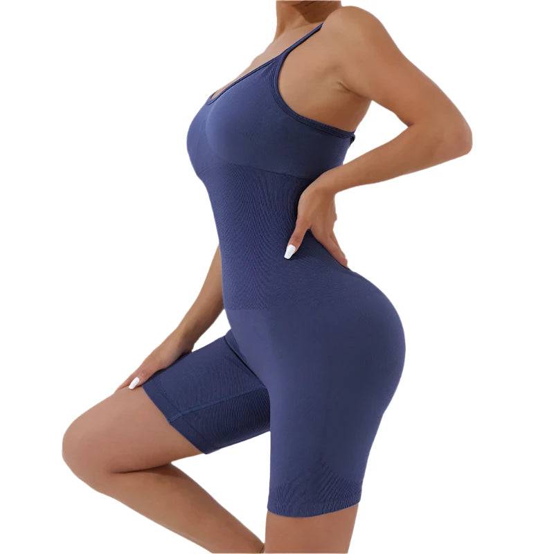 Yoga High Stretch Cami Sports Romper Seamless Jumpsuits One Piece Yoga Suit Tummy Control Activewear