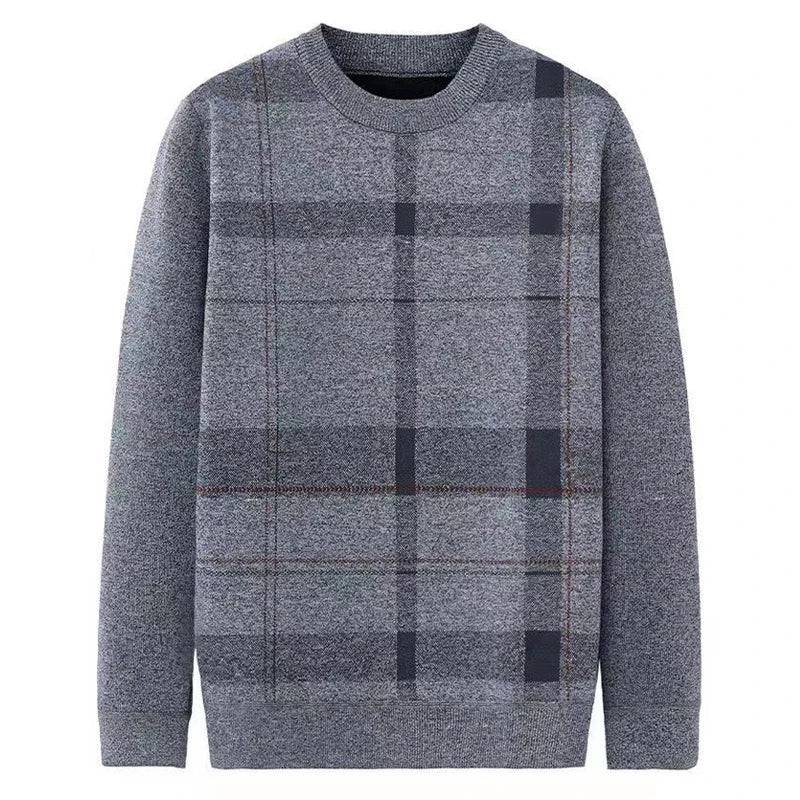 
                  
                    MOUNT Autumn Winter Men's Sweater Casual Men Warm Cashmere Turtleneck Pullover Tops Classic Men Plaid Knitwear Sweaters Clothing - MOUNT
                  
                