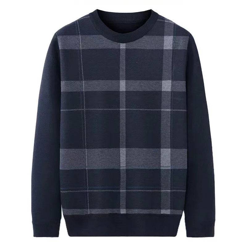 
                  
                    MOUNT Autumn Winter Men's Sweater Casual Men Warm Cashmere Turtleneck Pullover Tops Classic Men Plaid Knitwear Sweaters Clothing - MOUNT
                  
                