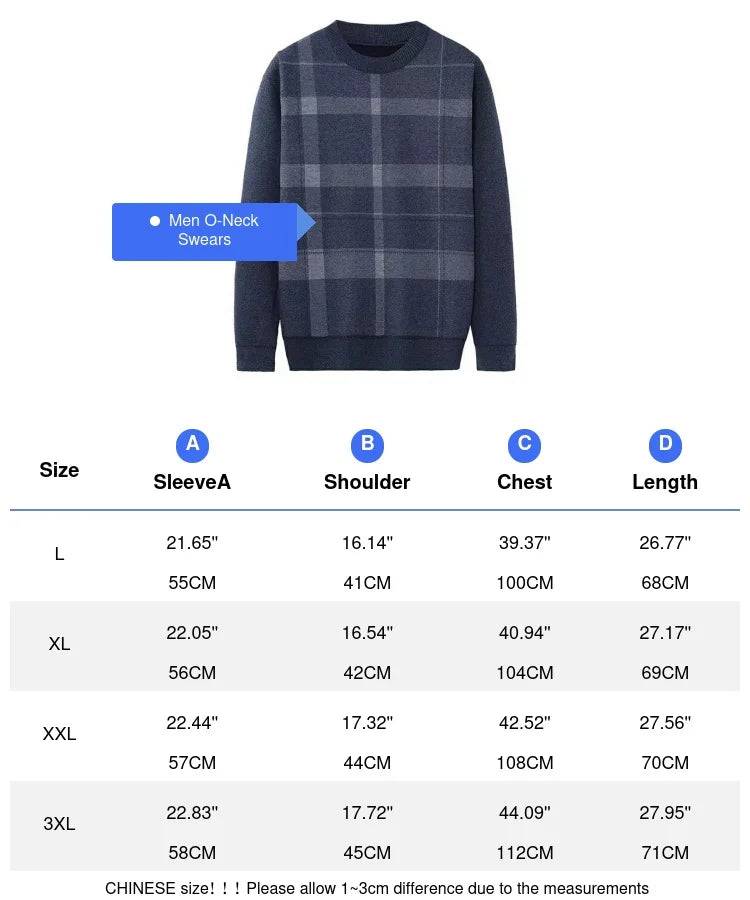 
                  
                    MOUNT Autumn Winter Men's Sweater Casual Men Warm Cashmere Turtleneck Pullover Tops Classic Men Plaid Knitwear Sweaters Clothing - MOUNT
                  
                