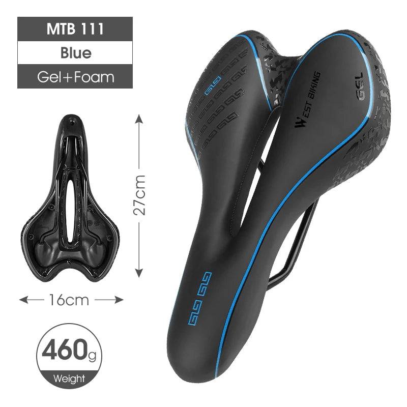 
                  
                    WEST BIKING Comfortable Gel Bicycle Saddle Ergonomic MTB Mountain Road Bike Seat Non-Slip Shock Absorbing Soft Cycling Cushion
                  
                