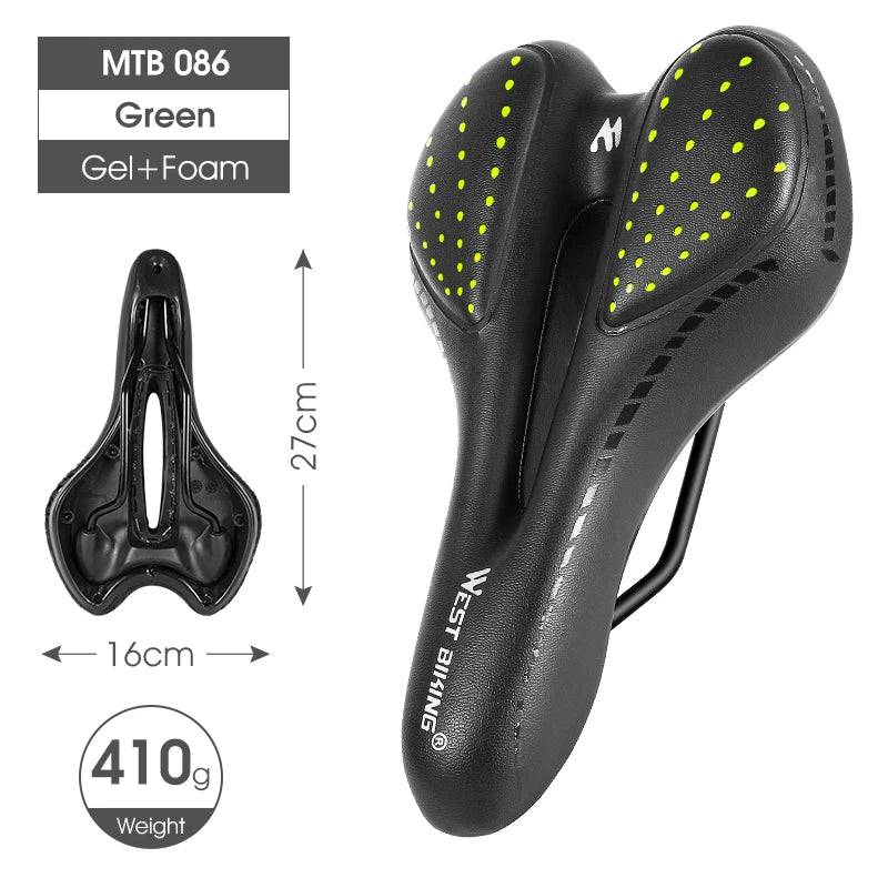 
                  
                    WEST BIKING Comfortable Gel Bicycle Saddle Ergonomic MTB Mountain Road Bike Seat Non-Slip Shock Absorbing Soft Cycling Cushion
                  
                