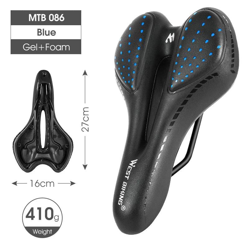 
                  
                    WEST BIKING Comfortable Gel Bicycle Saddle Ergonomic MTB Mountain Road Bike Seat Non-Slip Shock Absorbing Soft Cycling Cushion
                  
                