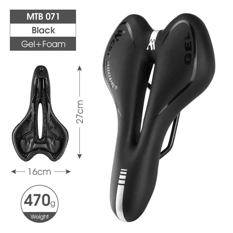 
                  
                    WEST BIKING Comfortable Gel Bicycle Saddle Ergonomic MTB Mountain Road Bike Seat Non-Slip Shock Absorbing Soft Cycling Cushion
                  
                