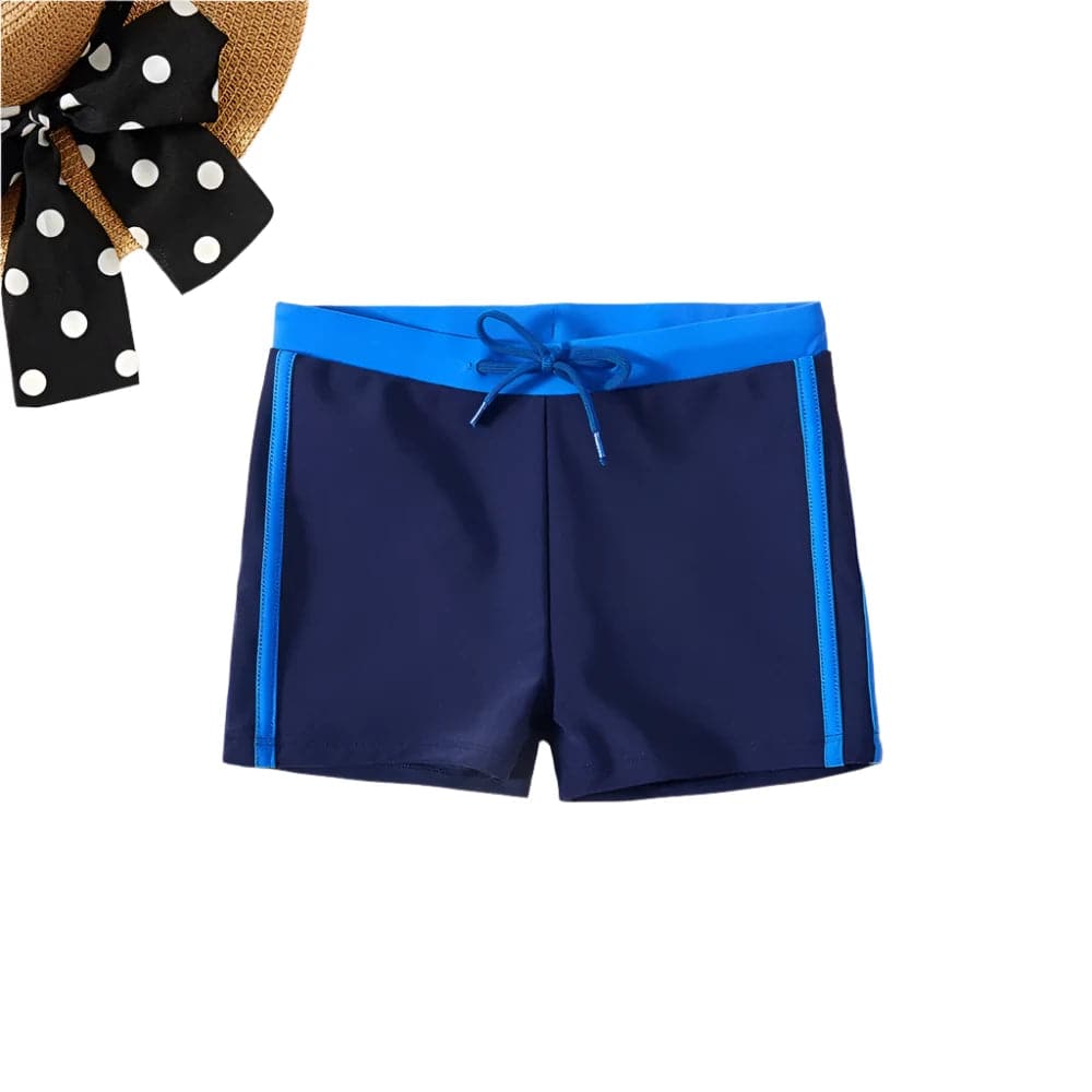 New 2024 Boys Trunks 4-12 Years Swimming Trunks For Boys Blue Children's Swimwear Kids Trunks Bathing Suit