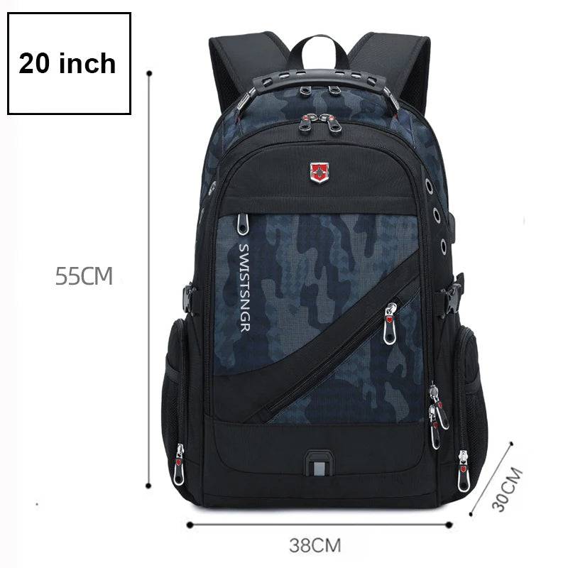 
                  
                    2024 Waterproof 17/20 Inch Laptop Backpack Men Airplane Travel Backpack Women Oxford Rucksack Male School Bag modern Mochila
                  
                