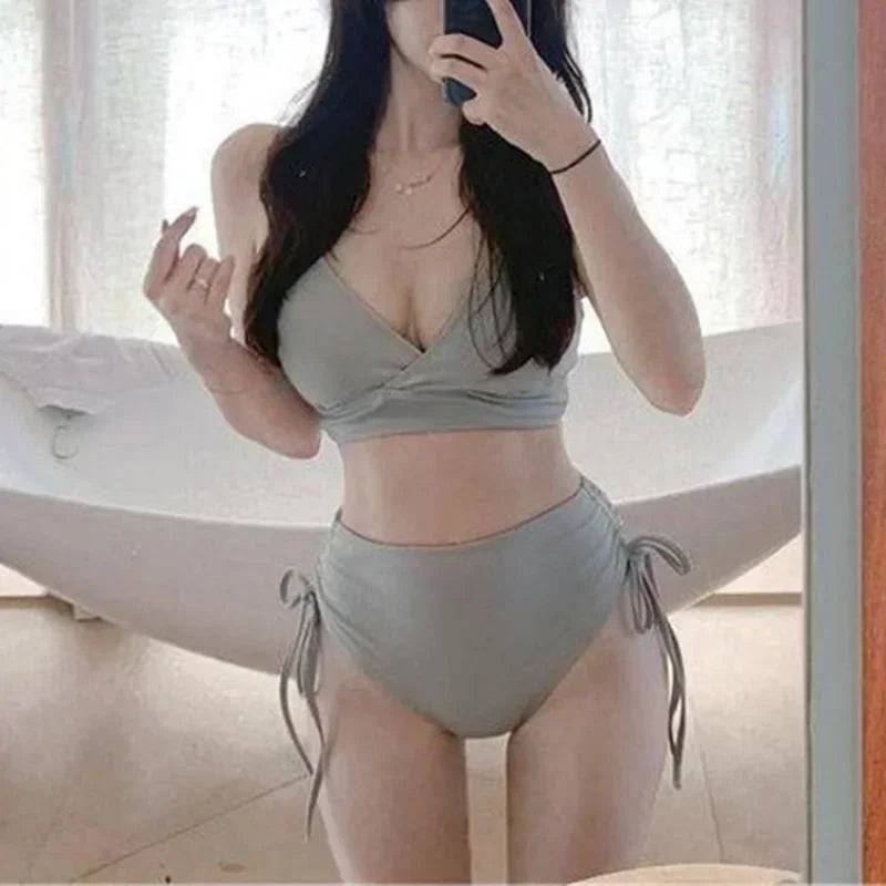 
                  
                    Swimsuit Women Micro Bikini Bathing Suit Fashion Sexy Summer New Model Korean Version Cinjunto De Dos Piezas Mujer
                  
                