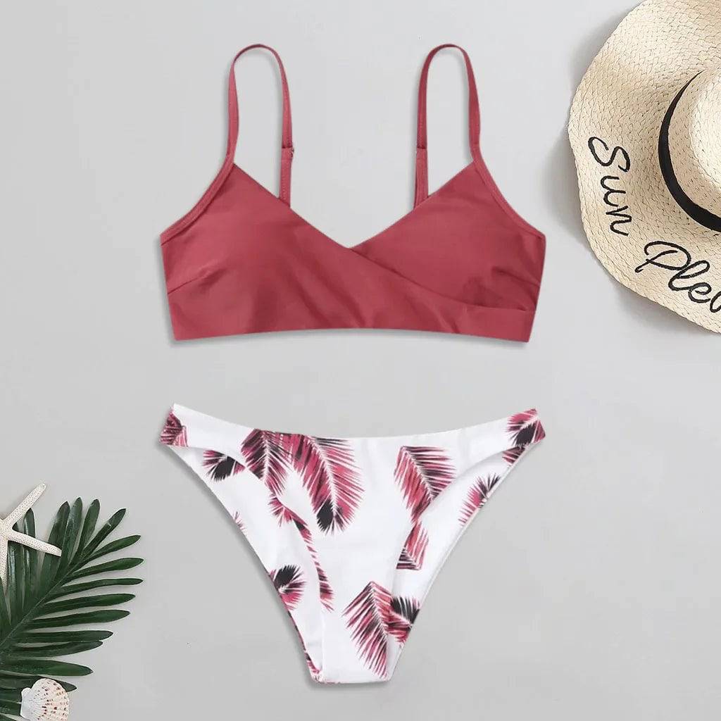 
                  
                    Floral Print Padded Swimsuit Bikini Set Women Push Up Y2k 2 Piece Swimwear Luxury Cover Up Beachwear Beach Mujer купальник
                  
                