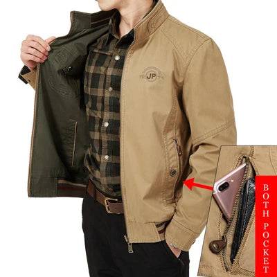 
                  
                    DIMUSI Autumn Men's Double-sided Military Jacket Casual Man Cotton Business Coats Fashion Men Multi-pocket Jackets Clothing 8XL
                  
                