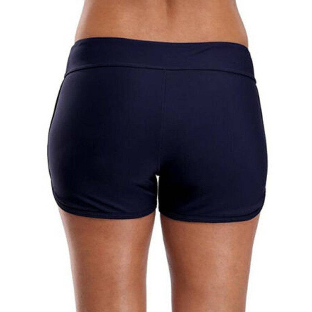 
                  
                    Large Size Women Swimsuit Shorts Solid Black Blue Fashion Swim Bikini Bottom High Waist Tankini Bathing Shorts Beach Swimwear
                  
                