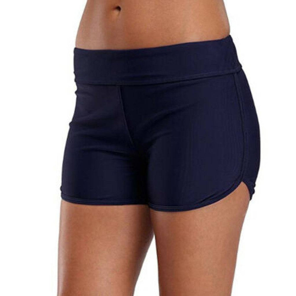 
                  
                    Large Size Women Swimsuit Shorts Solid Black Blue Fashion Swim Bikini Bottom High Waist Tankini Bathing Shorts Beach Swimwear
                  
                