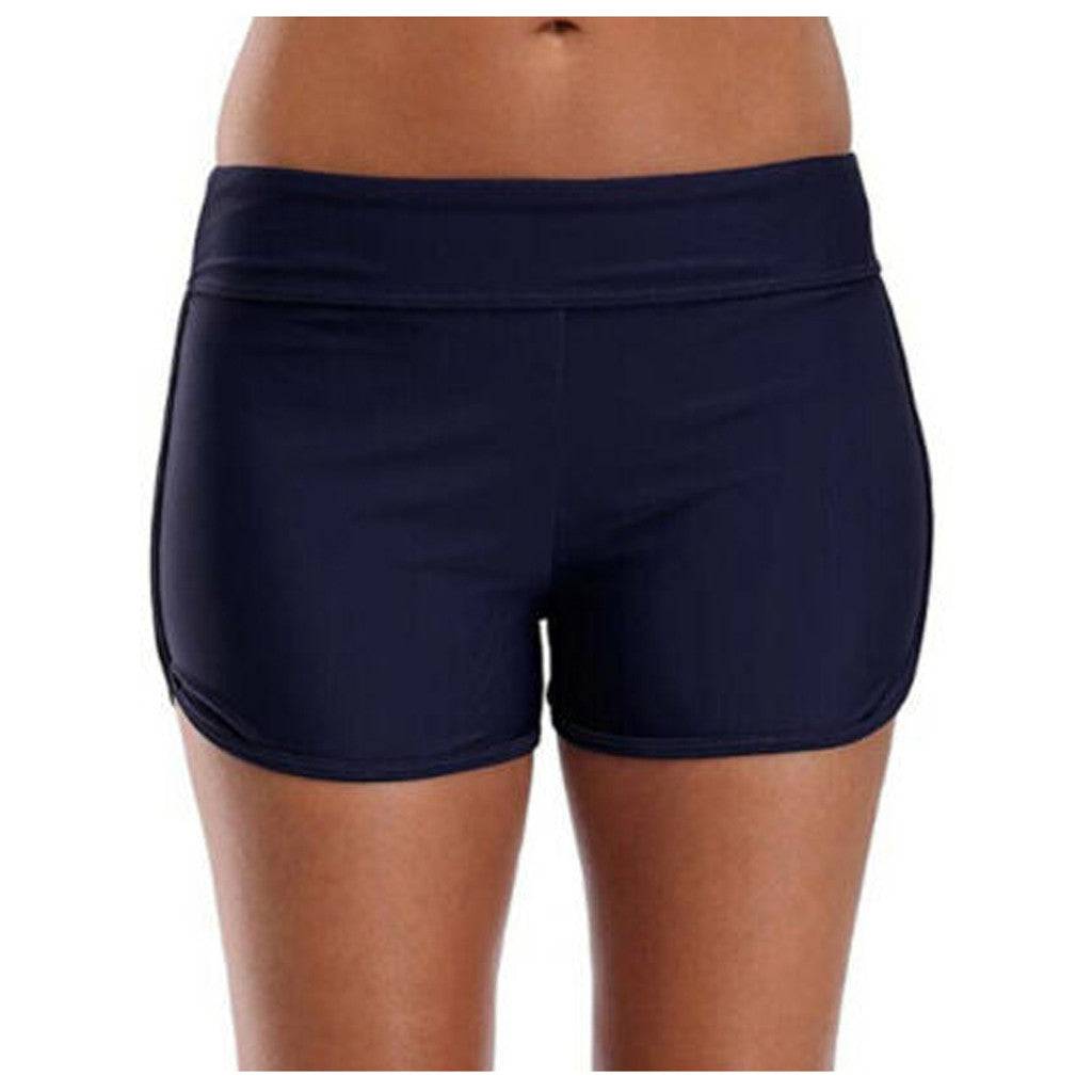 
                  
                    Large Size Women Swimsuit Shorts Solid Black Blue Fashion Swim Bikini Bottom High Waist Tankini Bathing Shorts Beach Swimwear
                  
                