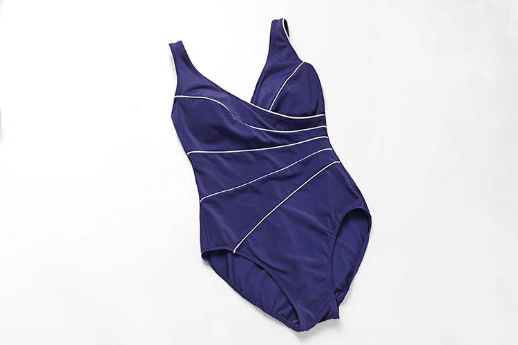 
                  
                    DELIMIRA Women's Slimming Swimwear One Piece Piped Swimsuit Plus Size Bathing Suit
                  
                