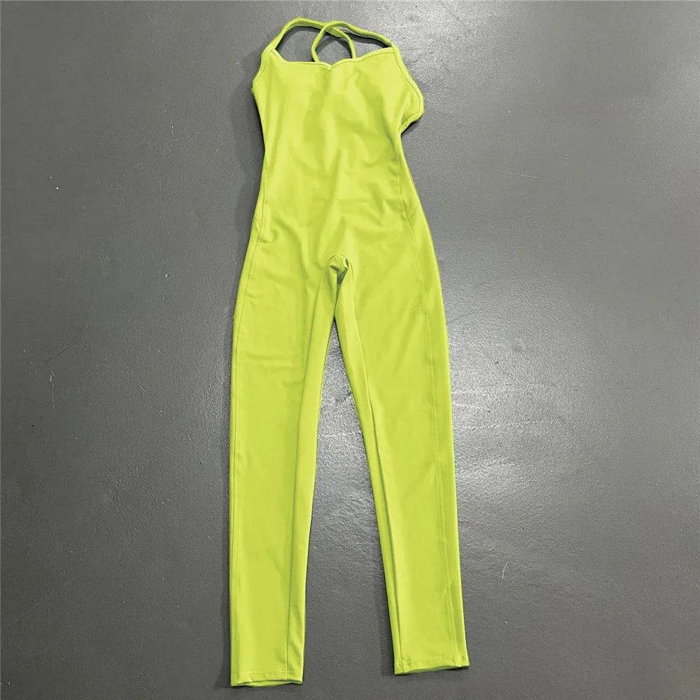 
                  
                    Women Athleisure Fitness Bodysuit Backless One Piece Yoga Jumpsuit Sports Gym Workout Clothes for Women Tights Active Wear
                  
                