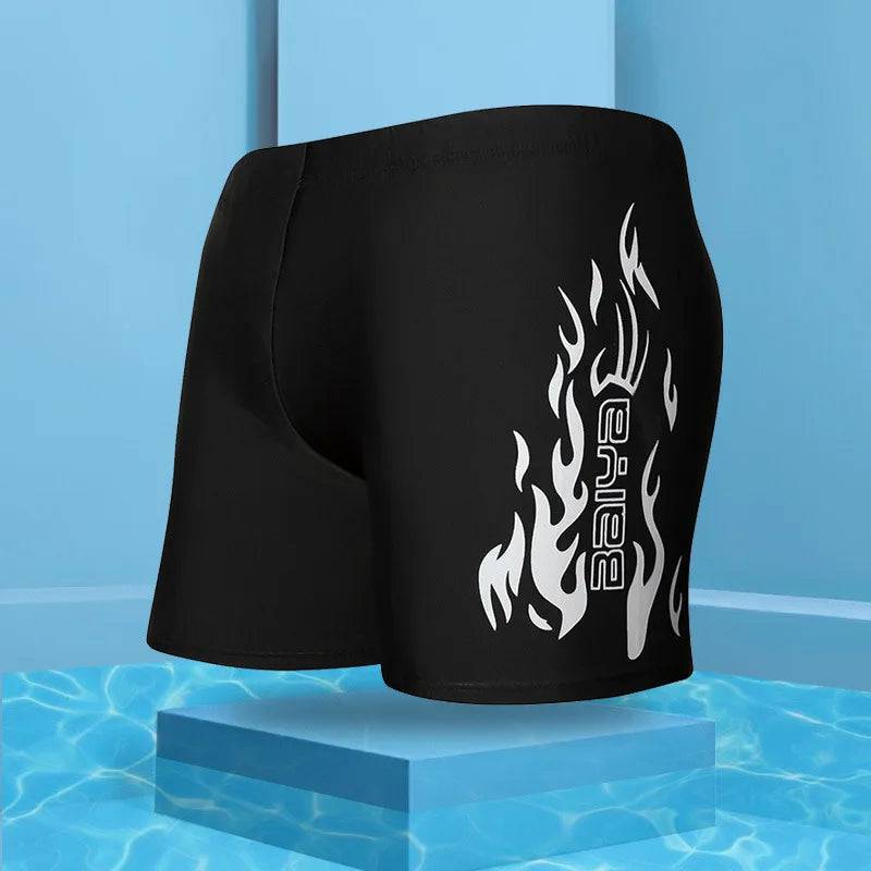 
                  
                    Men Elastic Swimming Trunks Swimwear Beach Swim Sport Short Briefs Surfing Summer Swimsuit Boxer Shorts Bathing Suit
                  
                