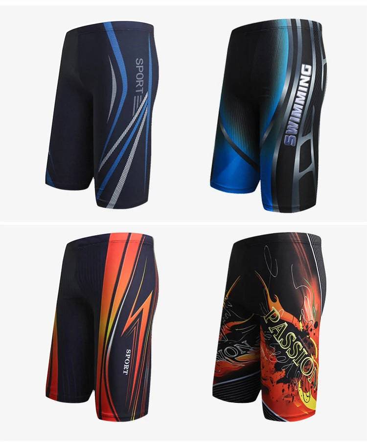 
                  
                    Boys Swim Trunks Waterproof Quick Dry Bathing Suit Man Diving Long Swimsuit Boxer Briefs Gay Beach Shorts Wear
                  
                