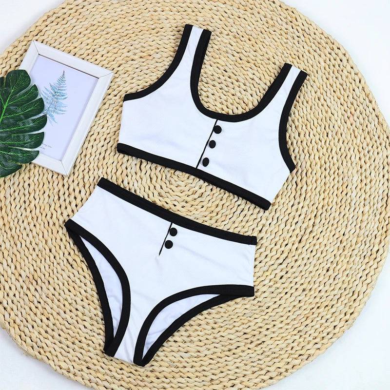 
                  
                    Woman Swimwear 2024 High Waist Bikinis Shorts Swimsuit Women Ribbed Two-piece Bathing Suits Summer Bikinis Set Swim Suits Green
                  
                