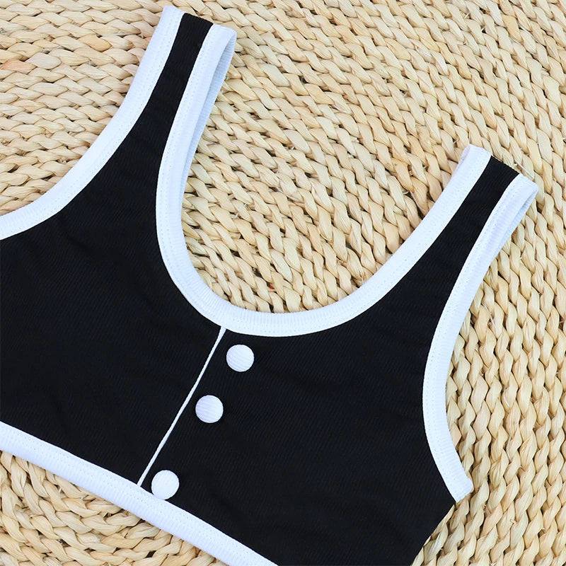 
                  
                    Woman Swimwear 2024 High Waist Bikinis Shorts Swimsuit Women Ribbed Two-piece Bathing Suits Summer Bikinis Set Swim Suits Green
                  
                