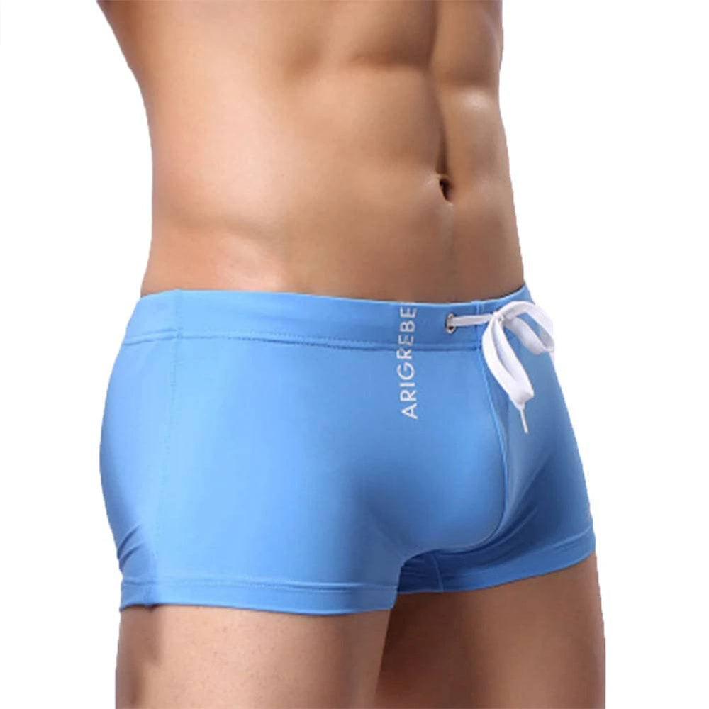 
                  
                    Men Swim Brief, Sexy Square Leg Athletic Swimming Trunks Breathable Board Surfing Shorts mens designer swim shorts luxury
                  
                